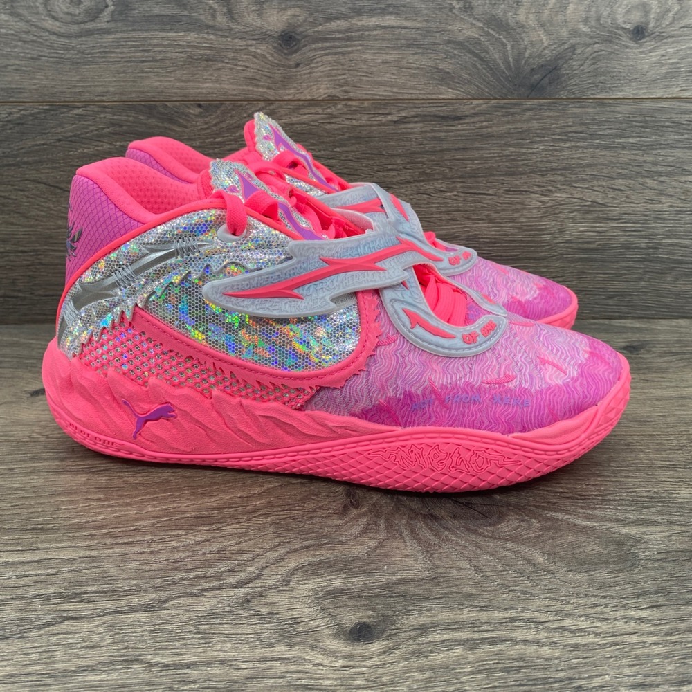 Puma MB.01 LaMelo Ball Basketball Shoes Mens 7.5 Pink Coral 312129-01 Sneakers